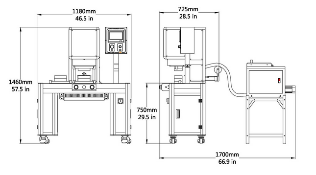 JTT-200R雙工位低壓注塑機(jī)尺寸圖